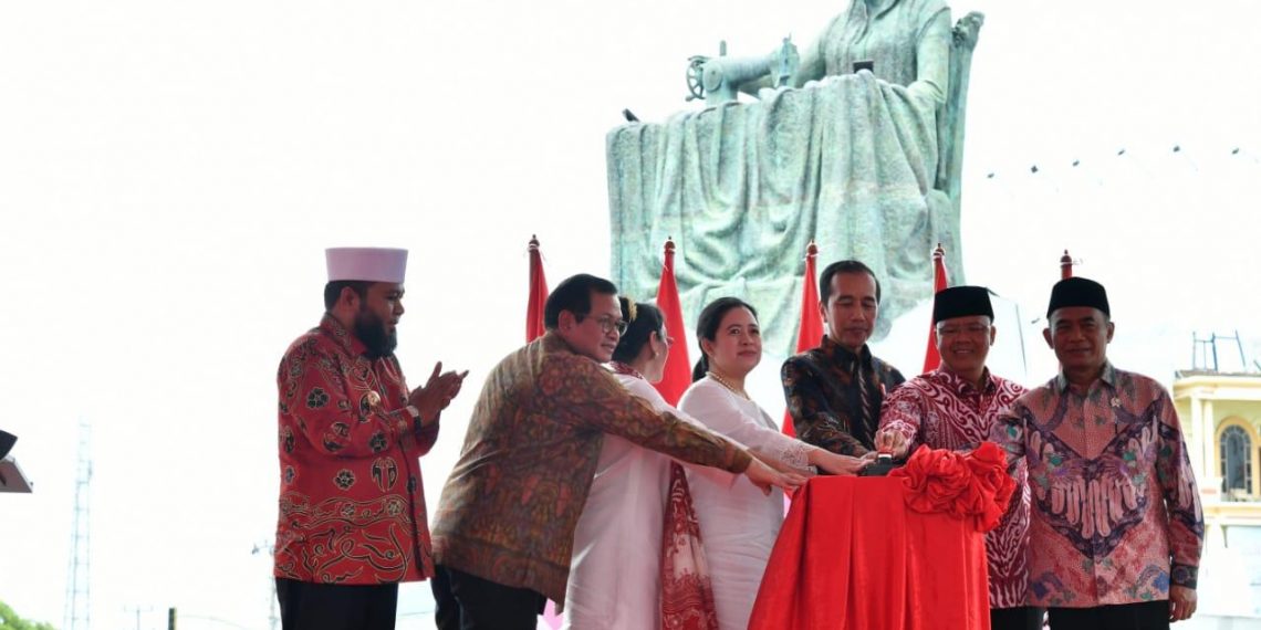 Peresmian Monumen Pahlawan Nasional Fatmawati Soekarno