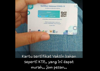 Apakah Sertifikat Vaksin Covid-19 Perlu Dicetak?