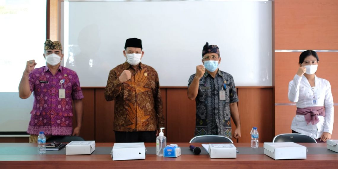 Kunker ke Dinas PMD Klungkung, Senator H. Bambang Santoso Memastikan Optimalisasi Serapan Dana Desa Pada Masa Covid-19
