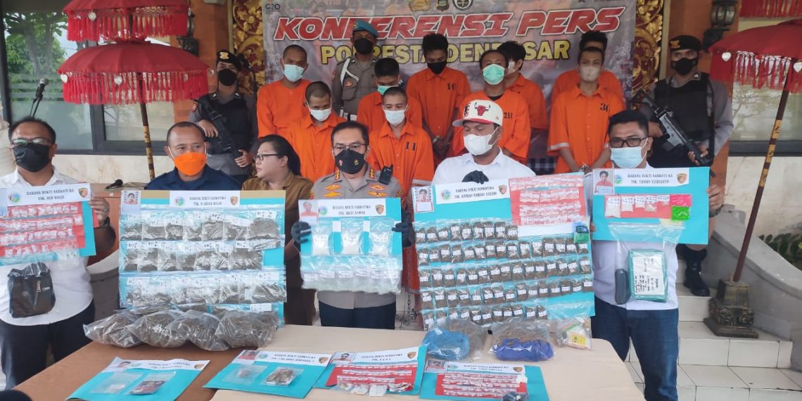 Polresta Denpasar Ungkap Kasus Narkoba Selama Sebulan Terakhir