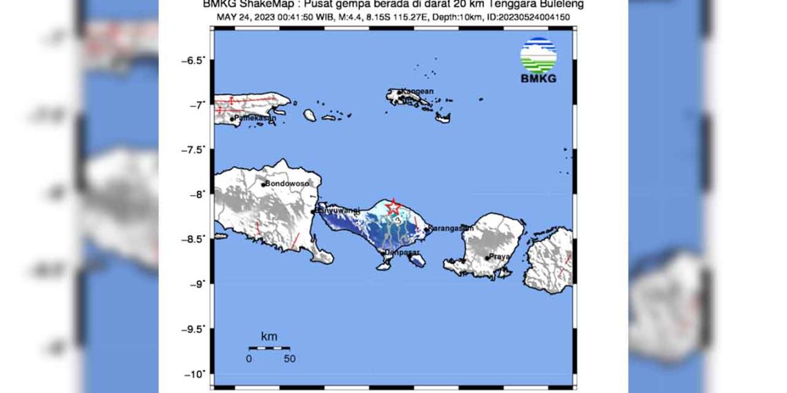 Buleleng Bali Diguncang Gempa M 4,4 Rabu Dini Hari