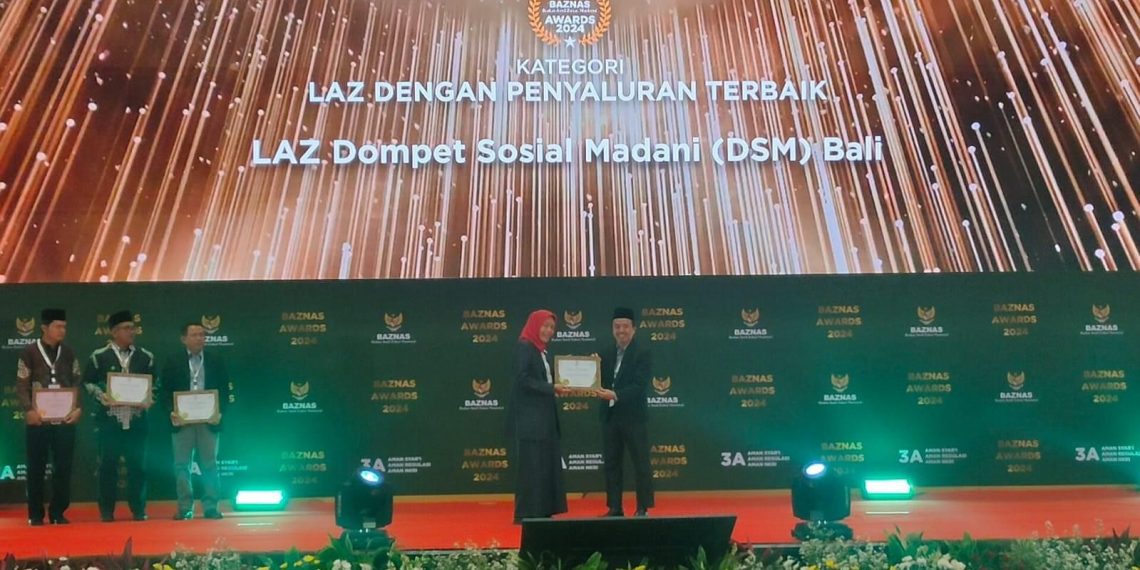 DSM Raih Penghargaan LAZ Provinsi dengan Penyaluran Terbaik 2024