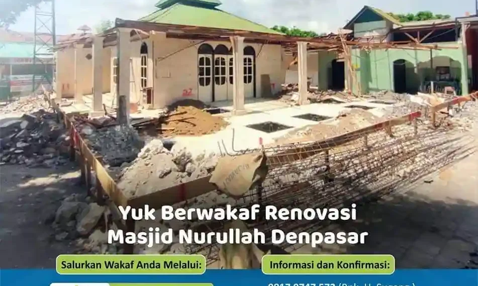 Bantu Masjid Nurullah Denpasar Bali Lunasi Hutang Biaya Renovasi