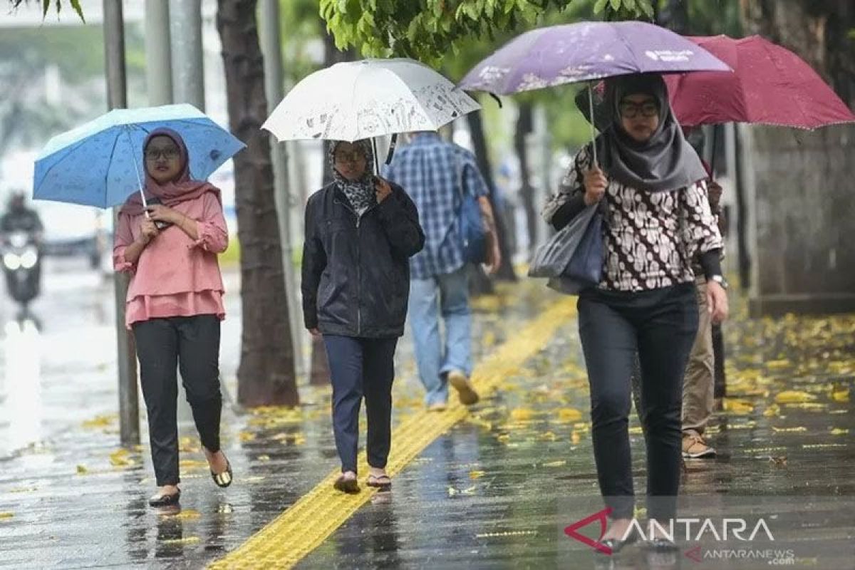 Kota Mataram Berawan dan Hujan Ringan Sepanjang Hari Ini