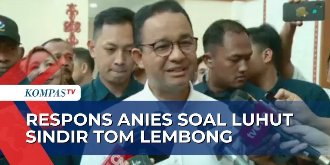Anies Baswedan Tegas Dukung Tom Lembong: "Saya Masih Percaya Padanya"